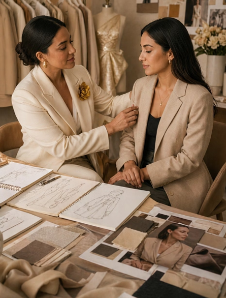 Paola Nájera en su atelier
